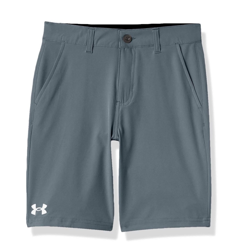 New Under Armour amphibious boys pitch grey athletic board shorts size 14